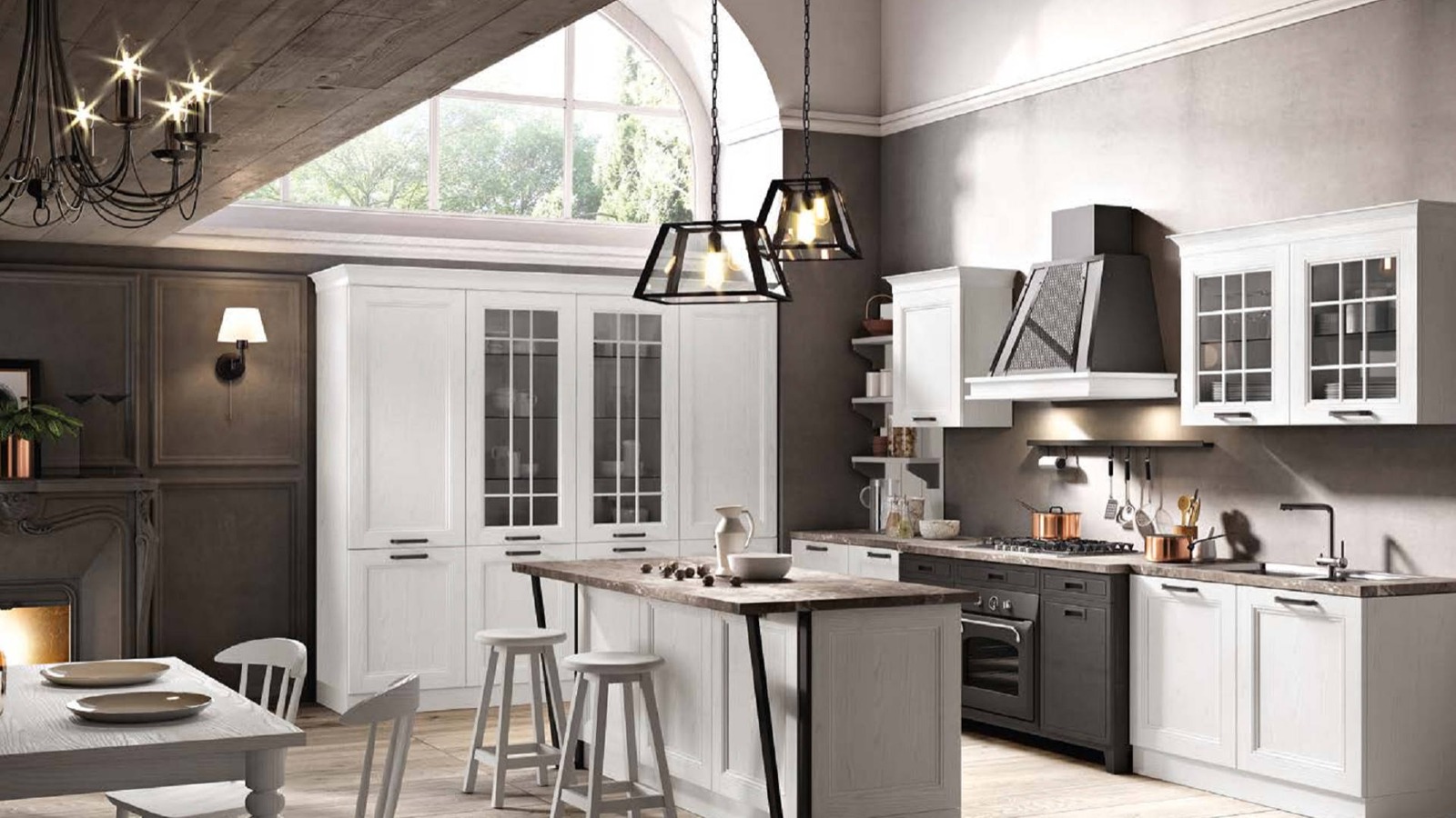 cucina componibile meryland Bianco