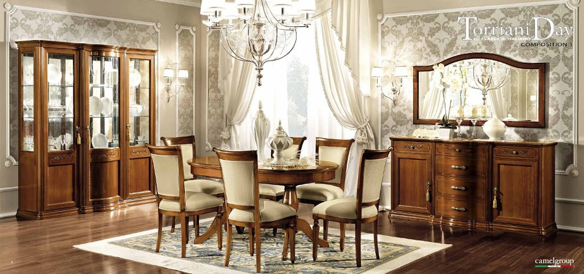 sala da pranzo torriani noce