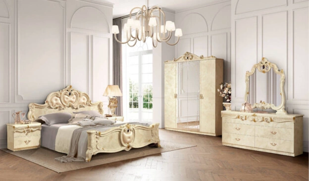 schlafzimmer barocco ivory