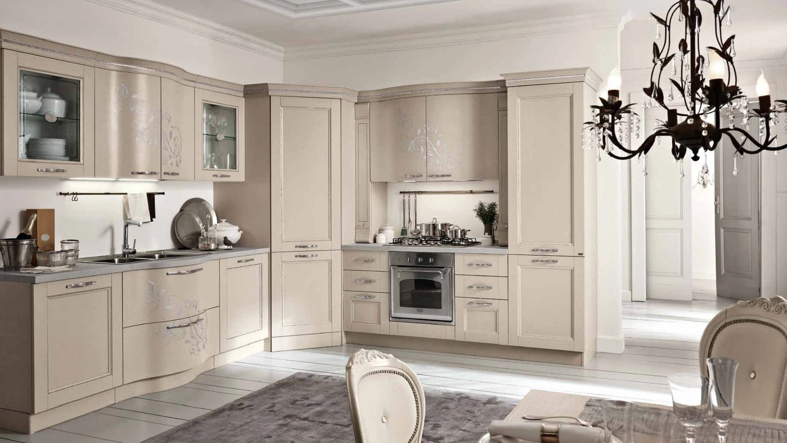cucina componibile prestige tortora