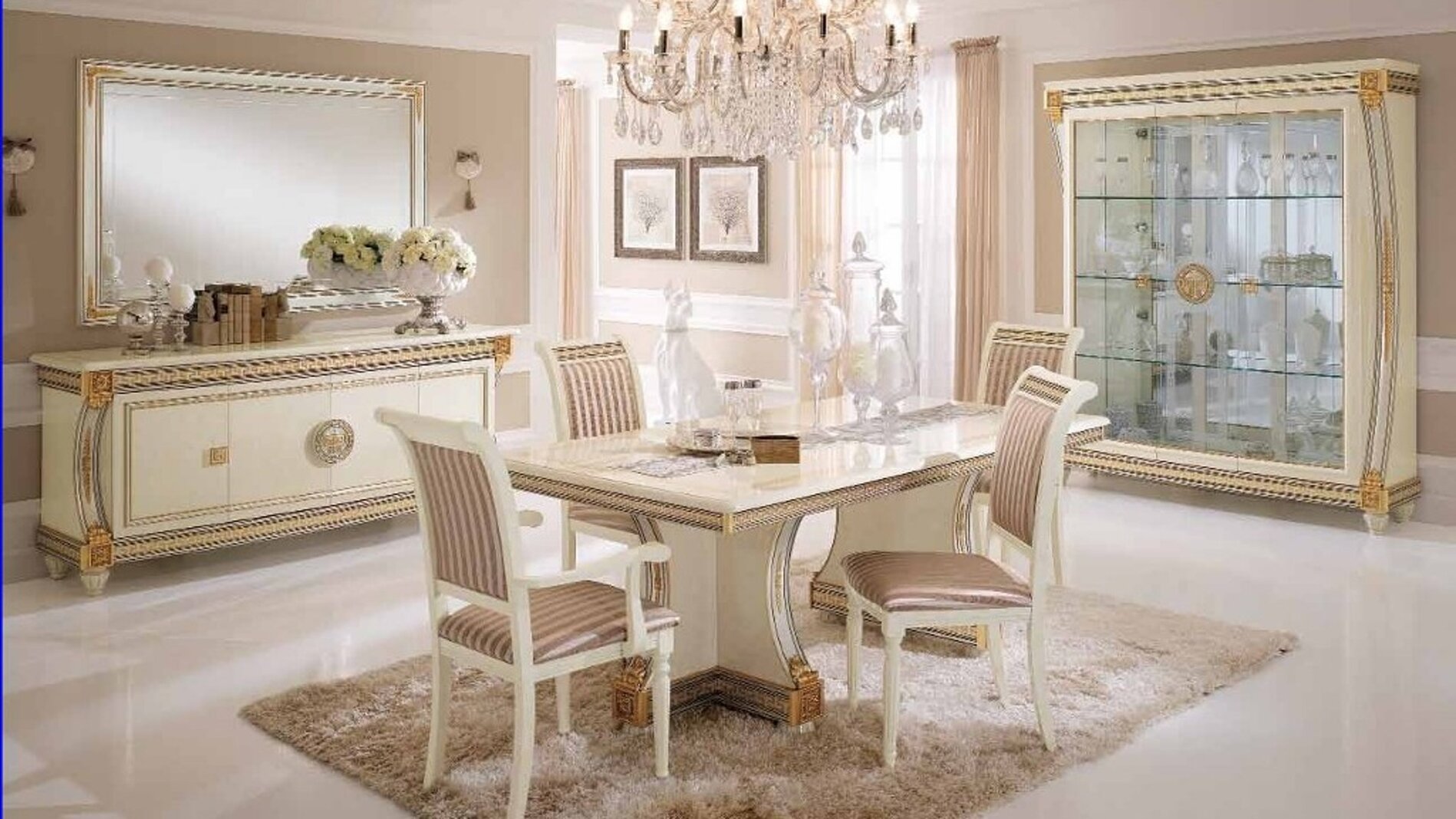 sala da pranzo modello liberty